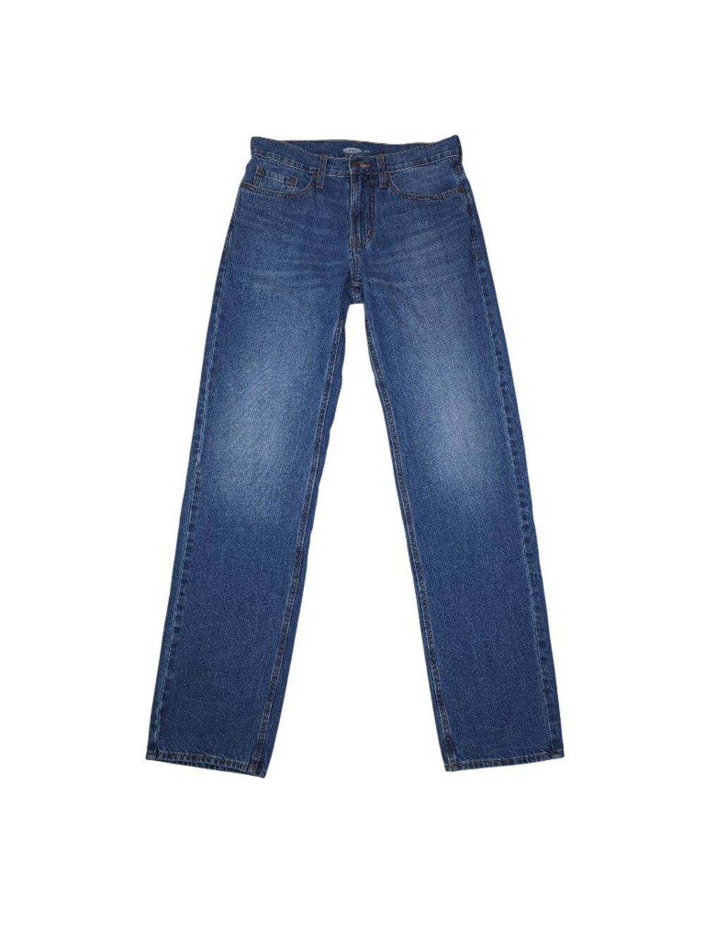 Old Navy Mens Loose Fit Blue Denim Jeans Size 30x36 Classic Straight 100% Cotton